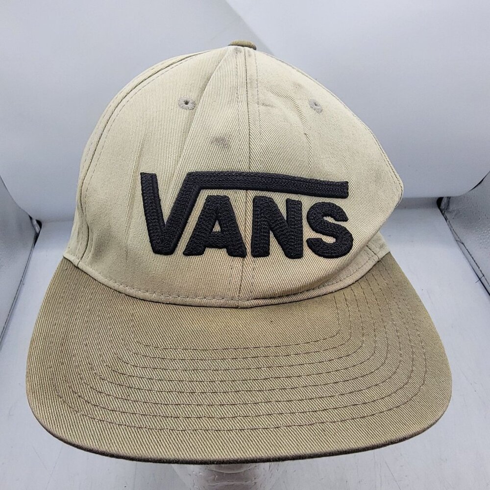 VANS Drop V II Beige Snapback Hat Casual Outdoors Adjustable Lightweight